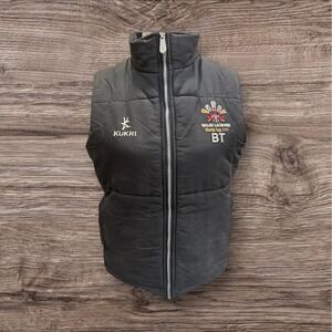 Wales Lacrosse World Cup 2009 BT Mens Black Kukri Gilet Vest Sportswear VTG